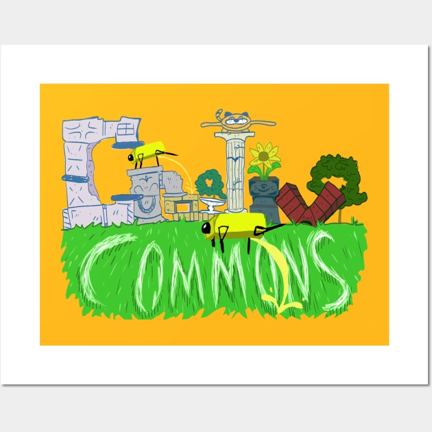 "Creative Commons" by @crudlydrawn Wall Art by Creative Commons